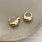 Argollas Abombadas Gruesas Estilo Chunky A1323