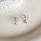 Aros Huggies Mariposa Translúcida con Circonitas A1851