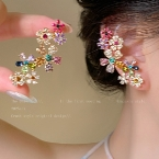 Aros Trepadores Ear Climber Ramillete Floral Multicolor E7020