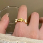 Anillo Corona de Flores Esmaltadas J1011