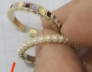 Anillo Regulable Esmaltado Geométrico Multicolor J1080