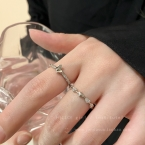 Set de Anillos Apilables Finos con Mariposa y Circonitas J809