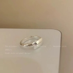 Anillo Bombé Minimalista Ajustable Plateado J954