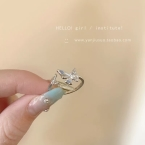 Anillo Regulable Mariposa de Cristal y Circones J997