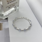 Pulsera Elastizada Sinfín Circones Gota Celestes S533