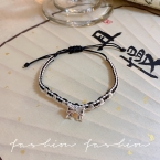 Pulsera de Cordón Trenzado con Moño de Circones S541