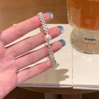 Pulsera Calada de Micro Perlas con Perla Central S650